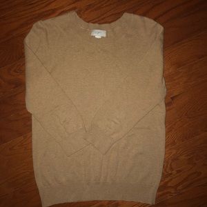 Loft Beige Sweater & Loft Scarf